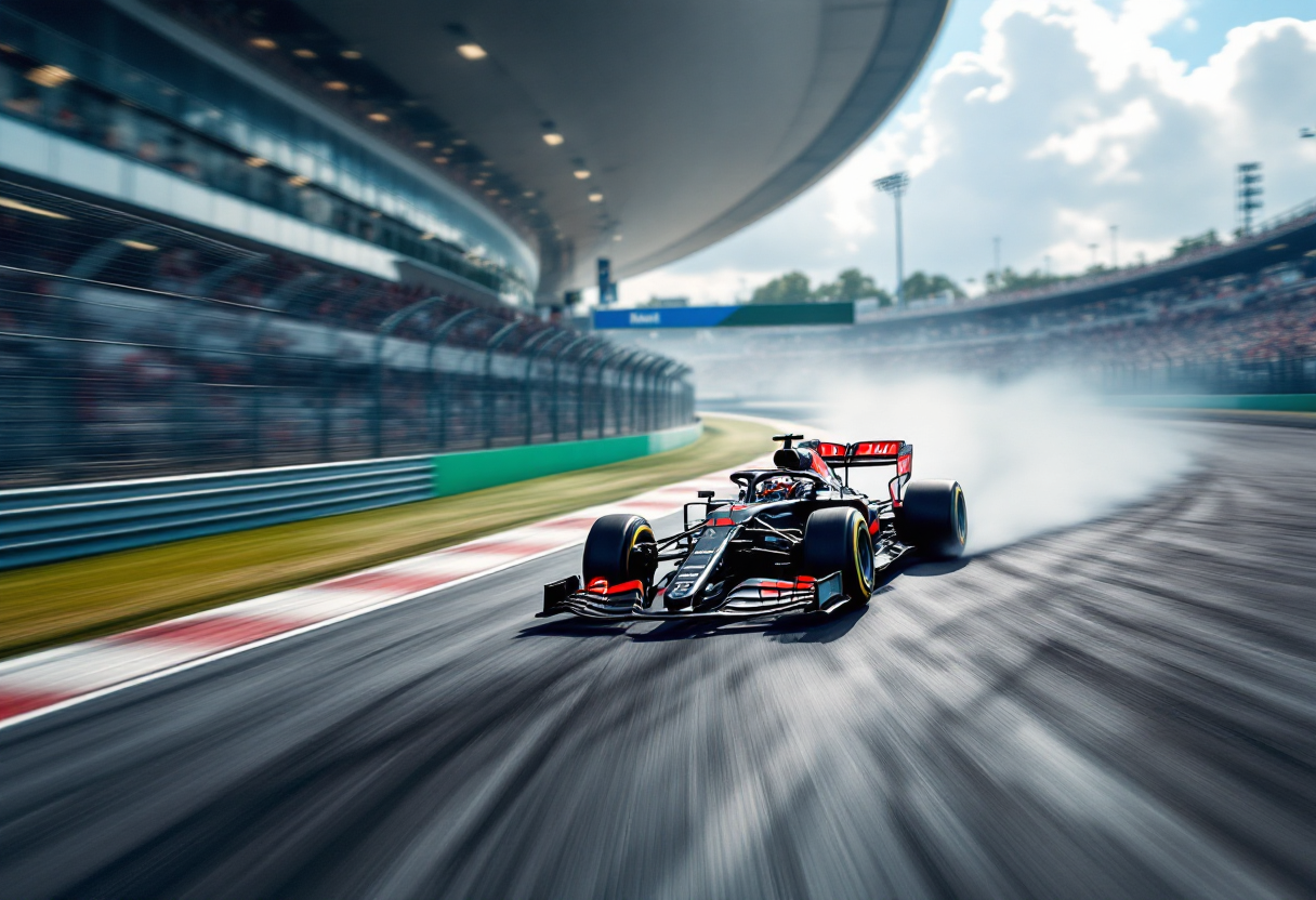 Max Verstappen festeggia la vittoria al GP dell'Emilia Romagna 2025