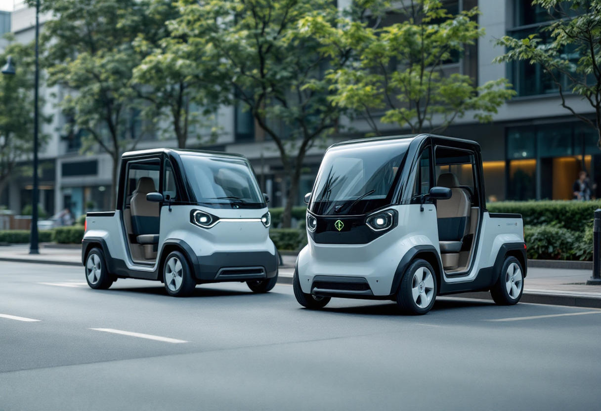 Immagine di mini pick-up elettrici Slate e Telo Trucks
