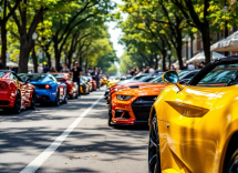 Immagine del Motor Valley Fest 2025 con auto storiche