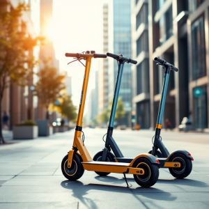 Scooter elettrici Nerva in una strada italiana