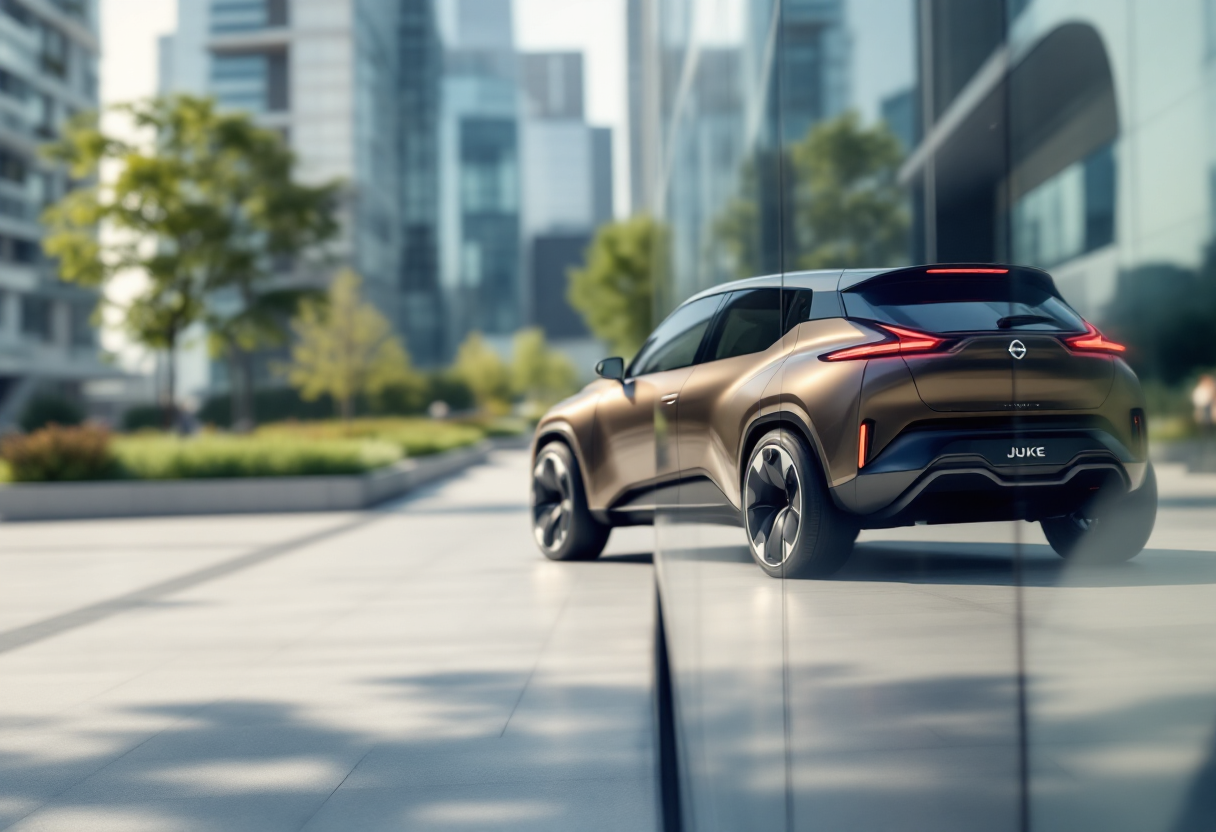 Nissan Juke elettrica con design innovativo e tecnologia avanzata