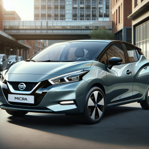 Nuova Nissan Micra elettrica in un ambiente urbano