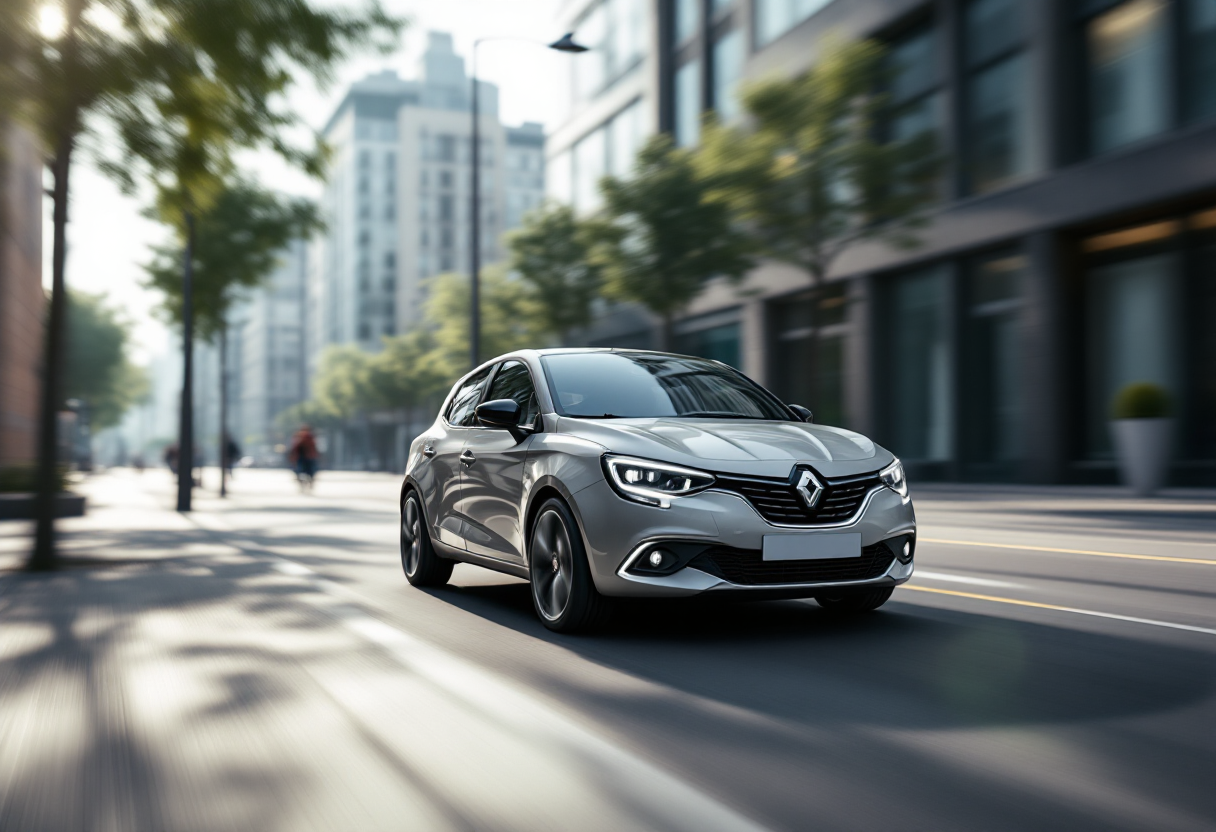La nuova Lancia Ypsilon HF in un contesto urbano moderno