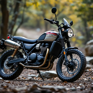 Scrambler 400 XC di Triumph in esposizione