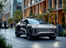 Crossover Ford innovativo in un contesto urbano europeo