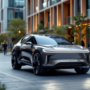 Crossover Ford innovativo in un contesto urbano europeo