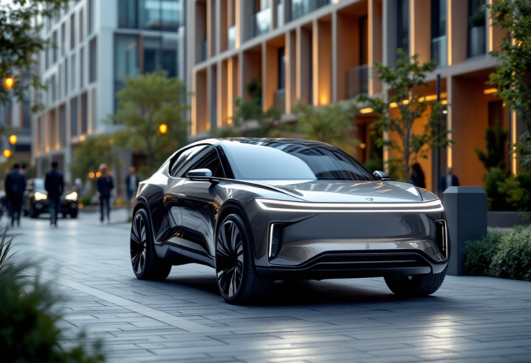 Crossover Ford innovativo in un contesto urbano europeo