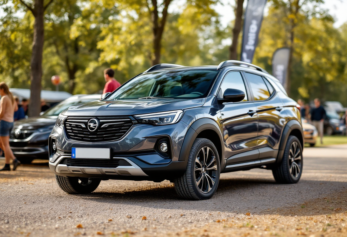 Concept Opel Frontera Gravel in un ambiente offroad