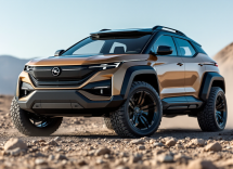 Opel Frontera Gravel in azione su terreno accidentato