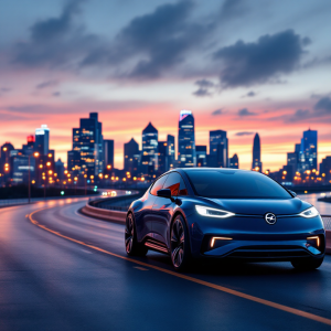 Opel GSE in movimento su strada
