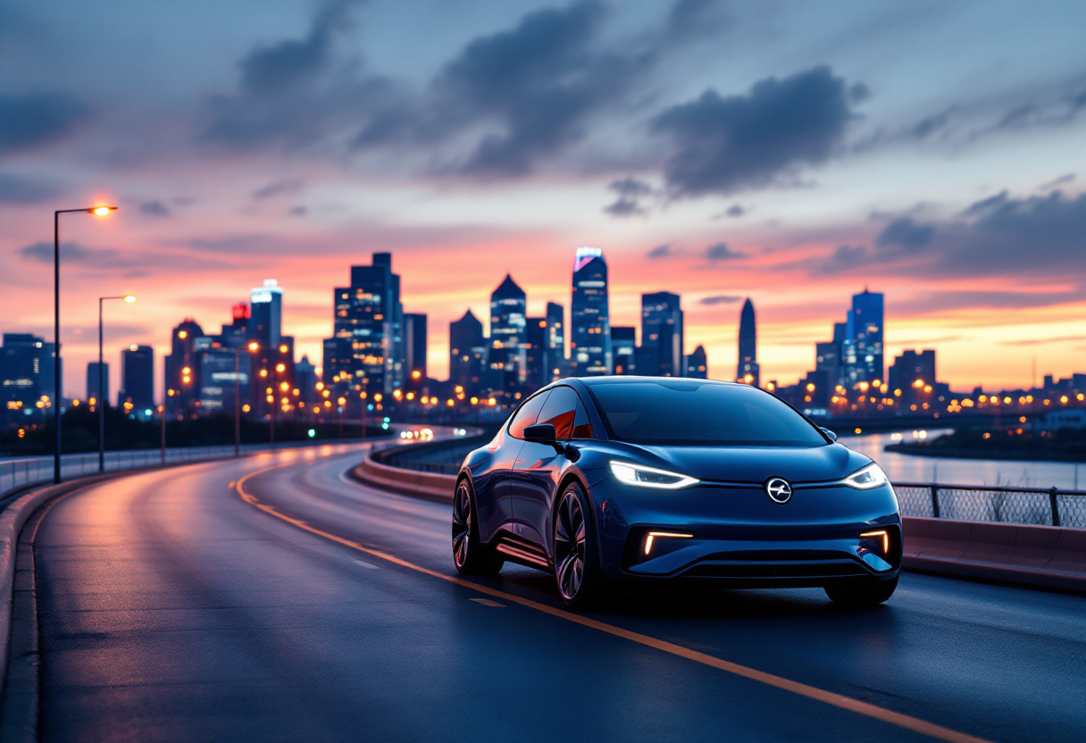 Opel GSE in movimento su strada