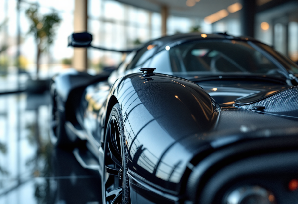 Pagani Zonda Unico in un contesto di design automobilistico