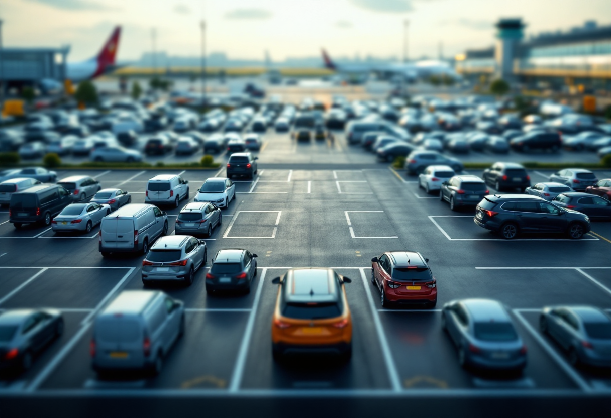 Immagine di un parcheggio aeroporto conveniente e accessibile