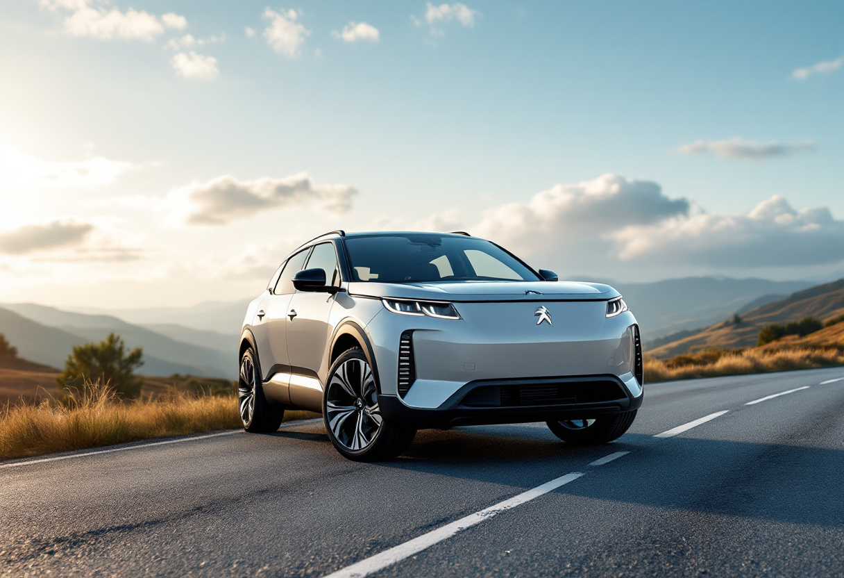 Peugeot 5008 Hybrid in un contesto familiare moderno
