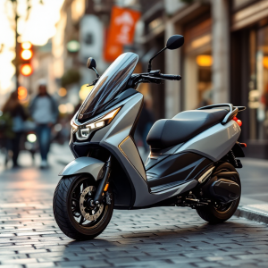 Peugeot Metropolis 400i in città, maxi-scooter a tre ruote