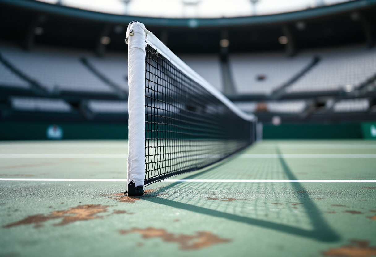 Logo Peugeot e campo da tennis del Roland Garros