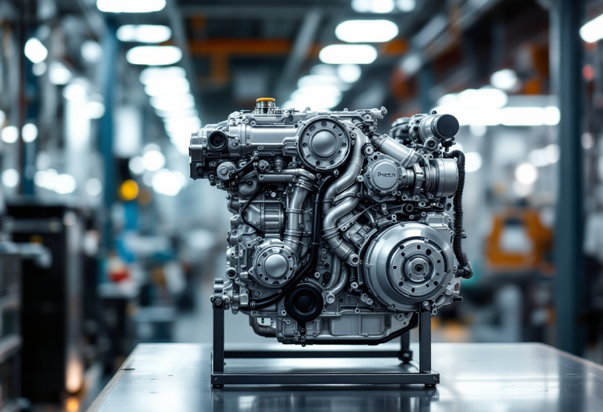 Logo Stellantis e motori PureTech in evidenza