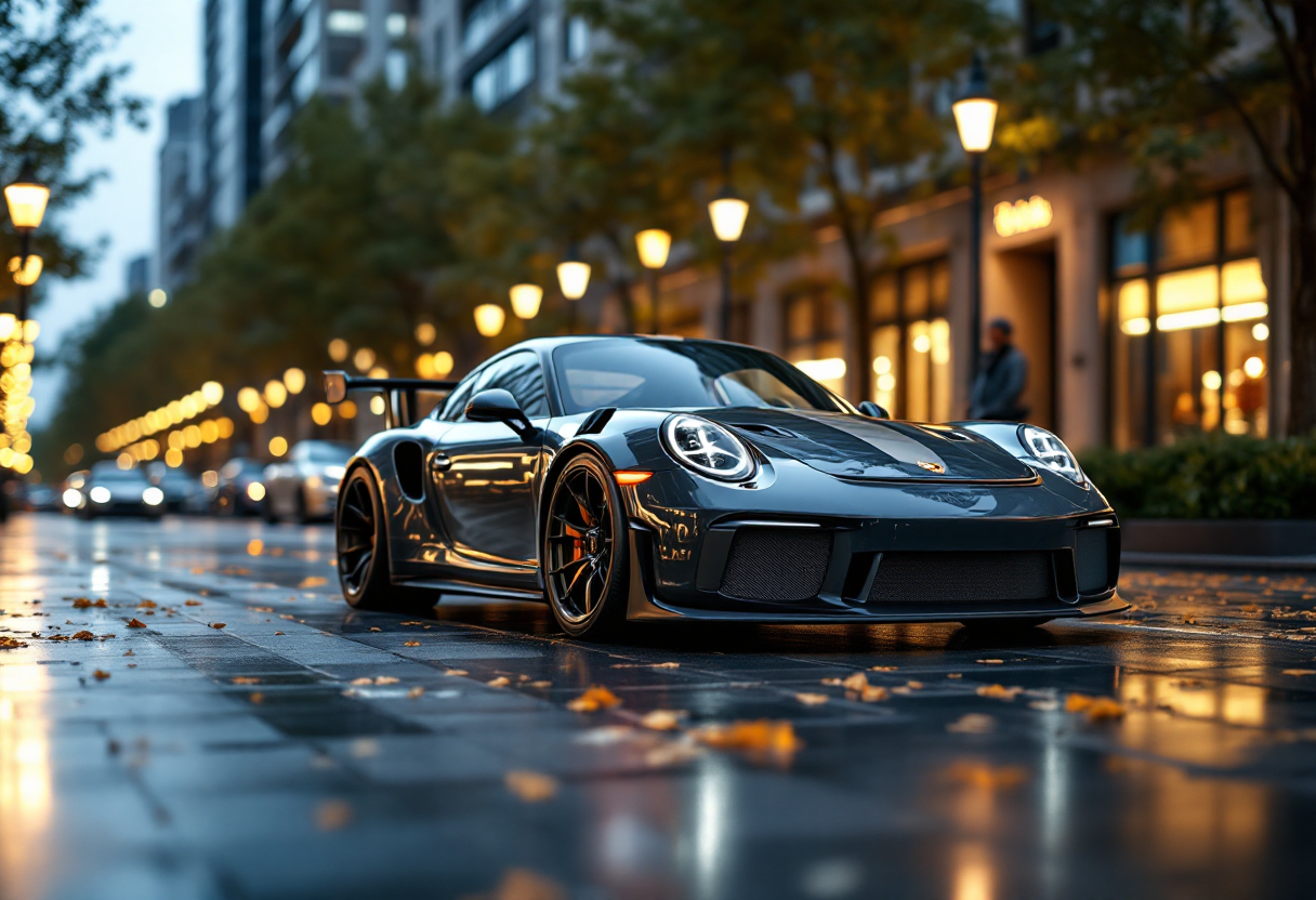 Porsche 911 GT2 RS in azione su pista