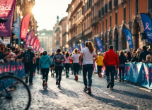 Partecipanti alla Race for the Cure 2025 a Roma
