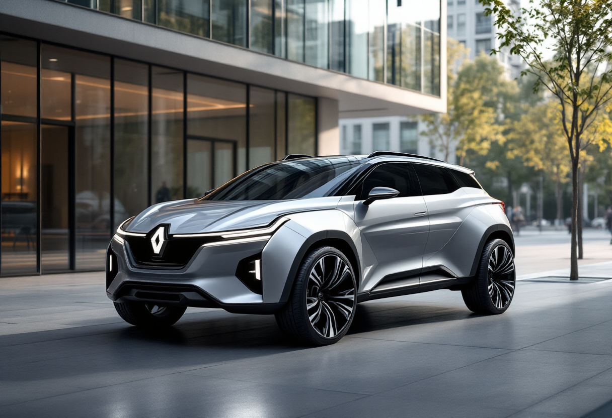 Renault 4 Savane 4x4 Concept in un paesaggio urbano