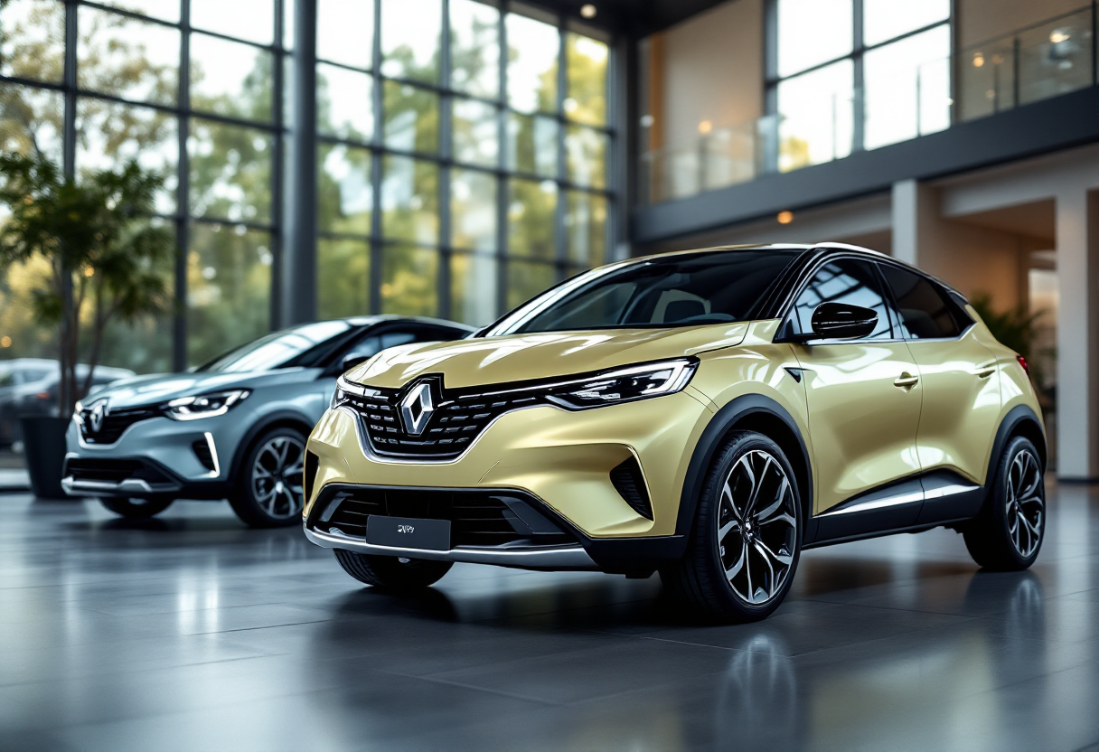 Renault Captur e Symbioz in un contesto urbano moderno