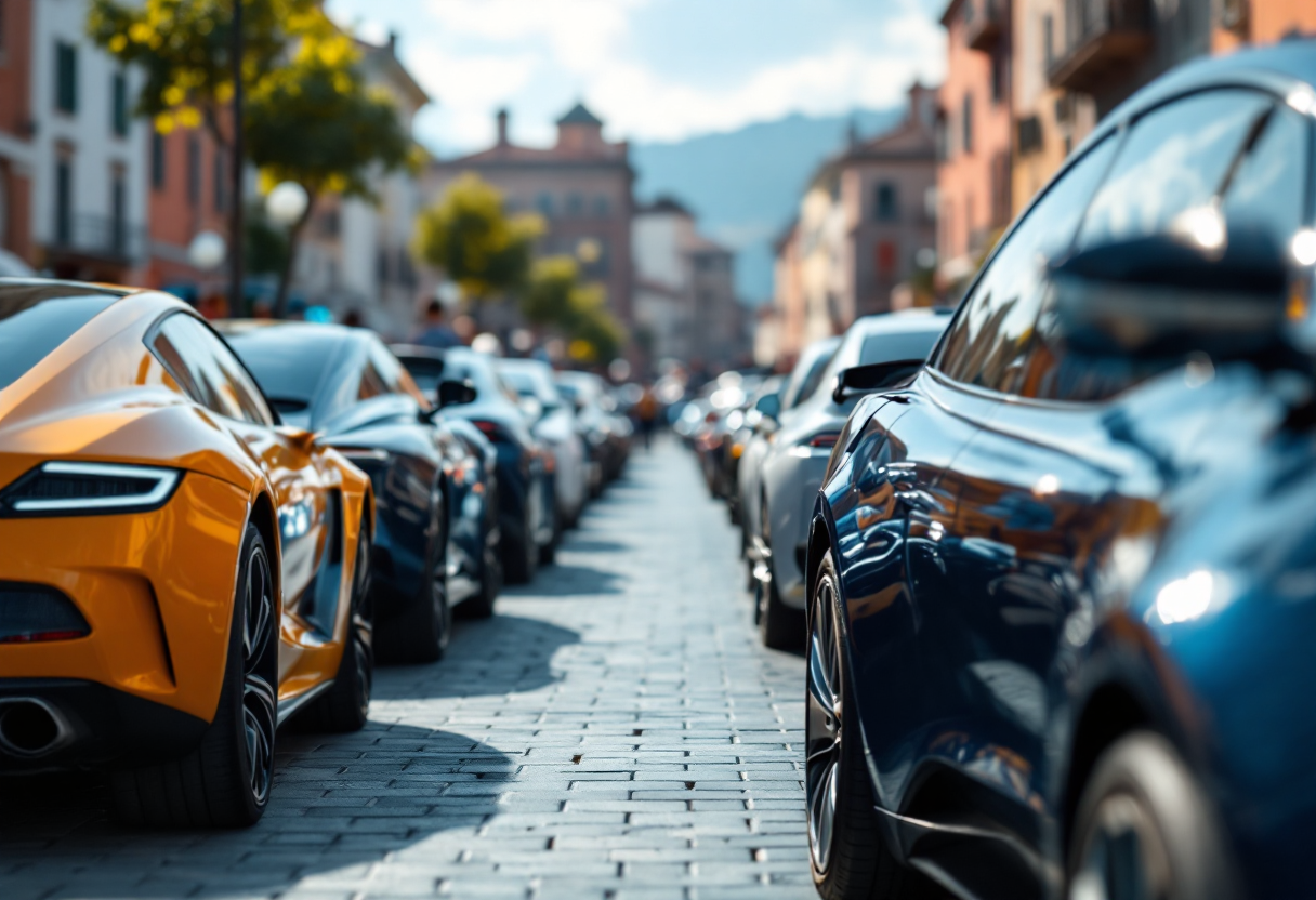 Grafico che mostra la ripresa del mercato automobilistico in Italia nel 2025