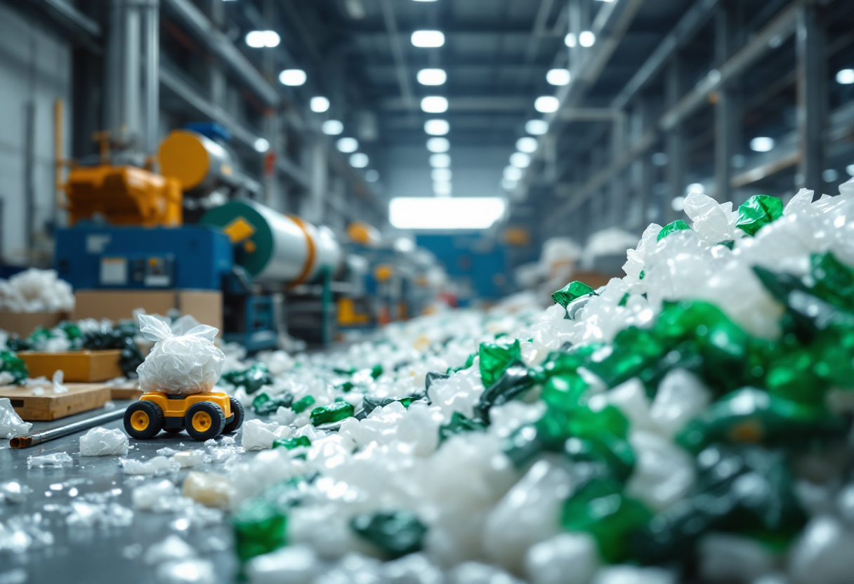 Immagine che rappresenta la rottamazione auto e il riciclo della plastica