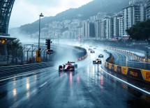 Sebastien Buemi festeggia la vittoria nel secondo E-Prix di Monaco