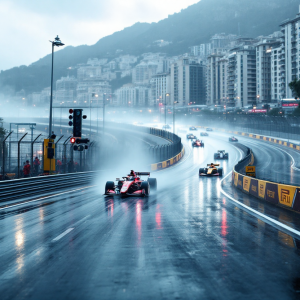 Sebastien Buemi festeggia la vittoria nel secondo E-Prix di Monaco
