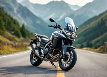 Suzuki V-Strom 1050 SE in un paesaggio avventuroso