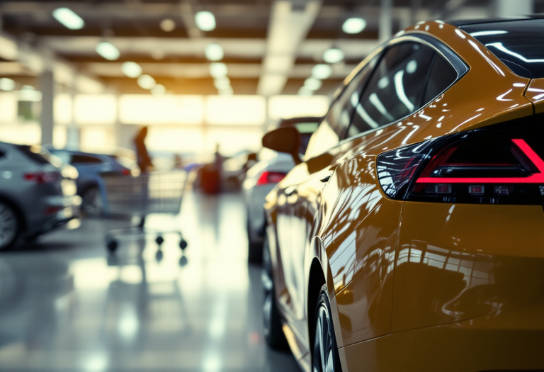 Grafico delle tendenze del mercato automobilistico italiano nel 2024