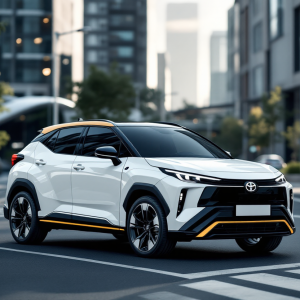 Toyota Corolla Cross 2026 in un ambiente urbano moderno