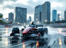 Stoffel Vandoorne festeggia la vittoria all'E-Prix di Tokyo
