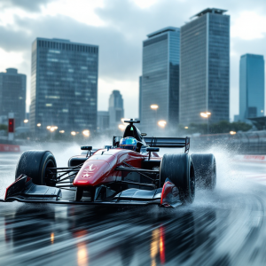 Stoffel Vandoorne festeggia la vittoria all'E-Prix di Tokyo