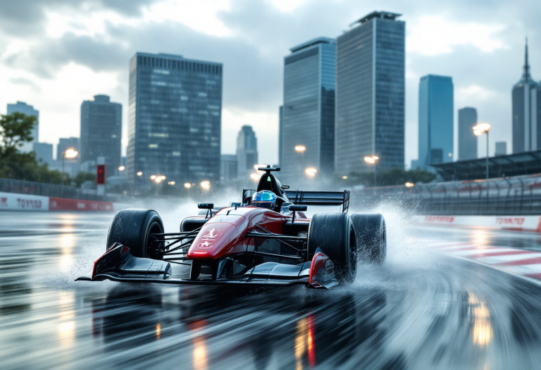 Stoffel Vandoorne festeggia la vittoria all'E-Prix di Tokyo