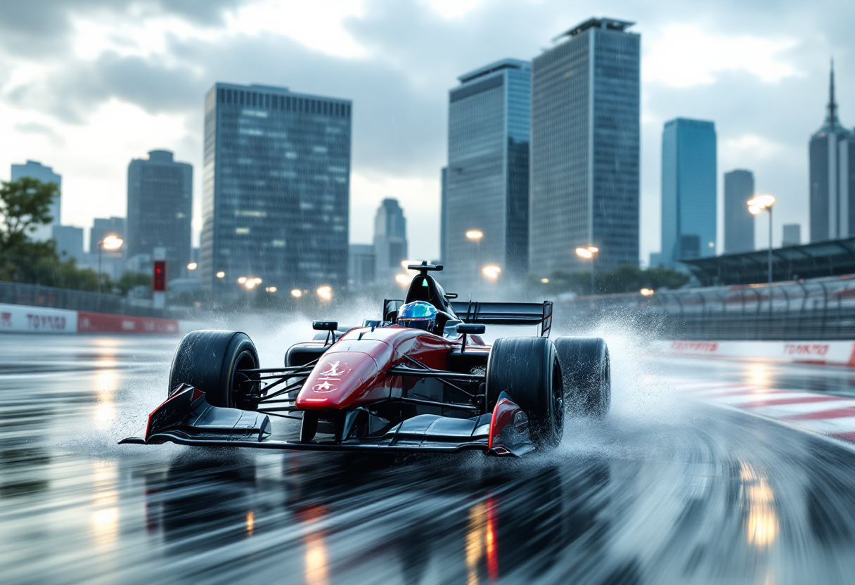 Stoffel Vandoorne festeggia la vittoria all'E-Prix di Tokyo