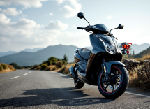 Voge Sfida SR4 Max E5+ 2025 in movimento su strada