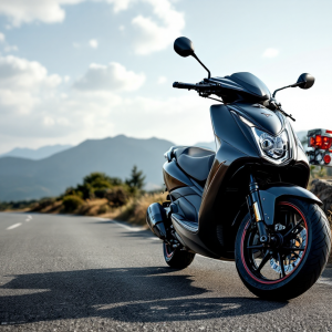 Voge Sfida SR4 Max E5+ 2025 in movimento su strada