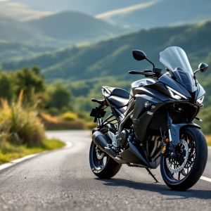 Yamaha Tracer 9 GT+ Y-AMT 2025 in azione su strada