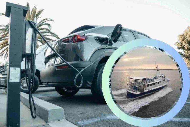 Auto elettrica traghetto