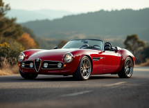 Alfa Romeo TZ3 Stradale in esposizione, auto da collezione