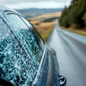 Auto protetta da danni da grandine con copertura assicurativa