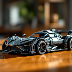 Modello Lego Technic dell'Aston Martin Valkyrie in miniatura