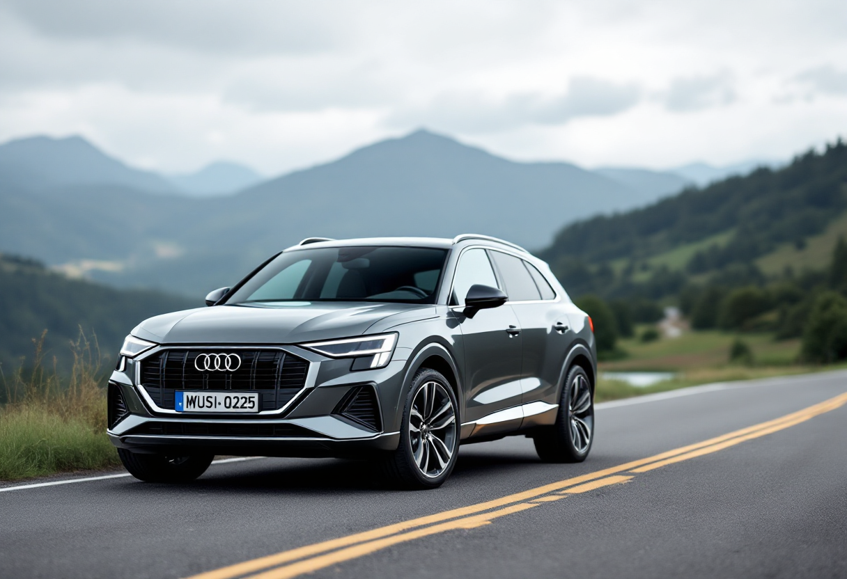 Audi Q3 2025 in un ambiente urbano moderno
