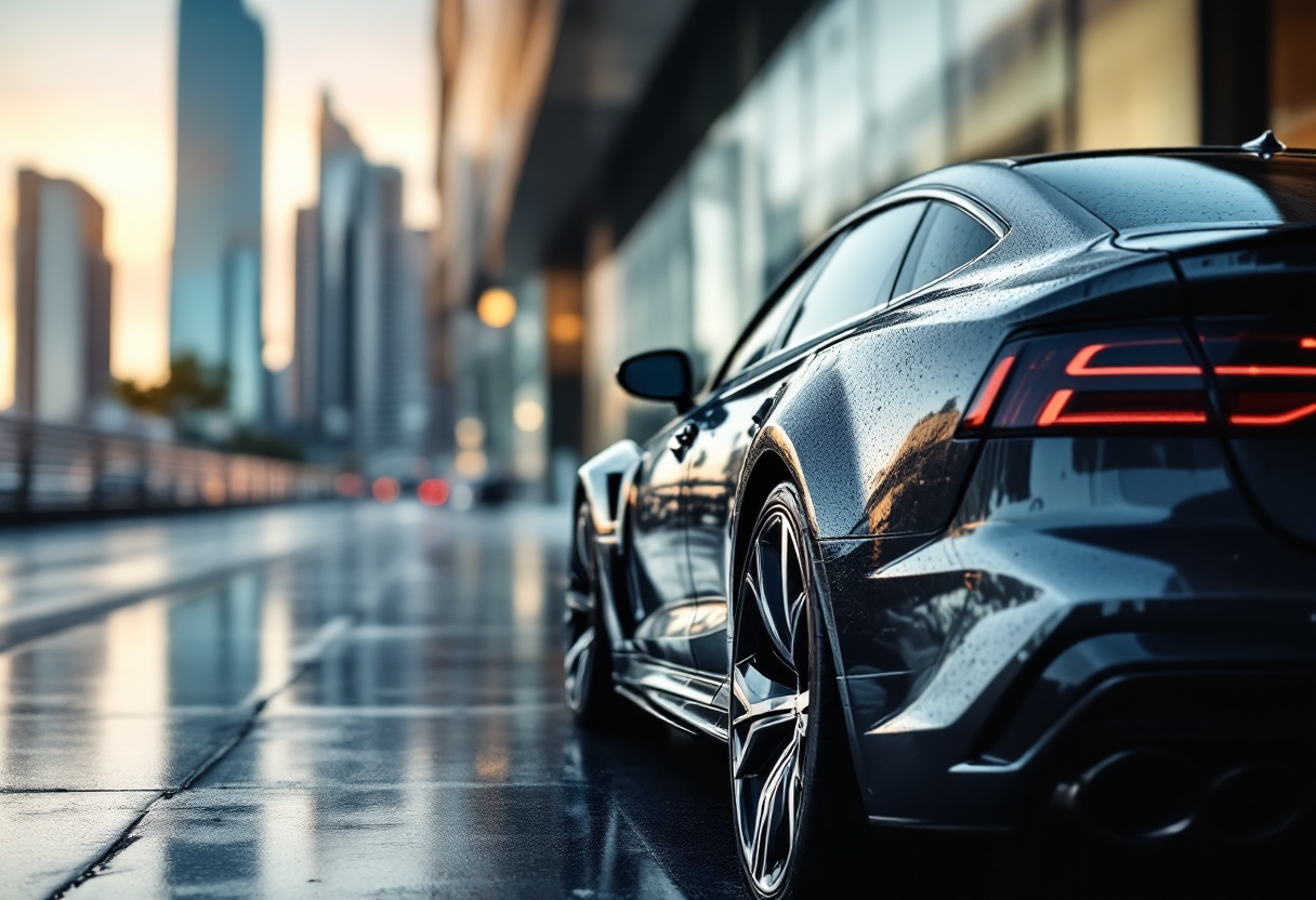 Audi RS 6 ibrida ed elettrica in movimento