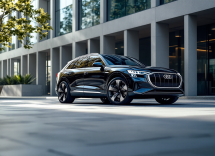 Audi SQ6 e-tron Sportback 2025 in movimento su strada