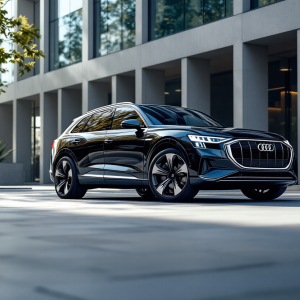 Audi SQ6 e-tron Sportback 2025 in movimento su strada