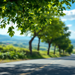 Viaggiatore che fa autostop in Italia lungo una strada