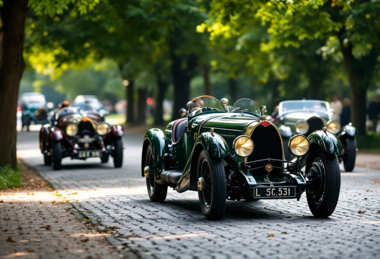 Celebrazione del centenario del Reale Premio Roma con Bugatti Tipo 35