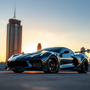 Chevrolet Corvette ZR1X in azione su pista